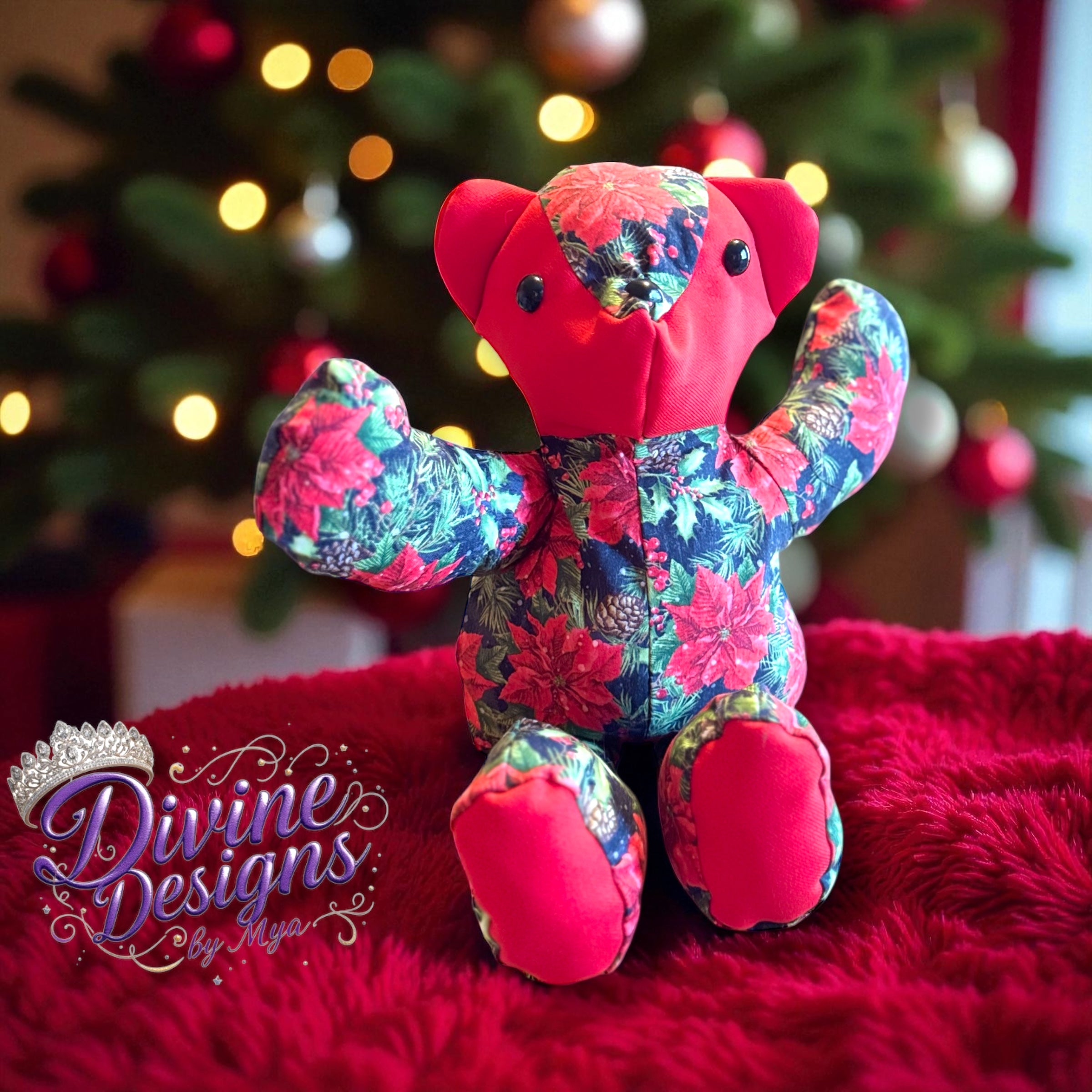 Poinsettia Bear